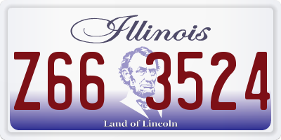 IL license plate Z663524