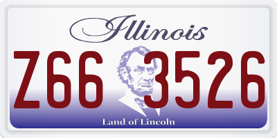 IL license plate Z663526