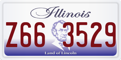 IL license plate Z663529