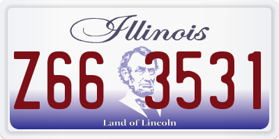 IL license plate Z663531