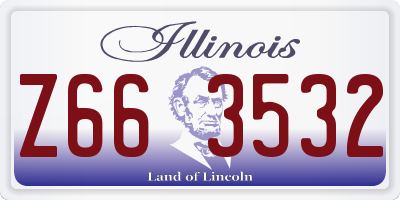 IL license plate Z663532