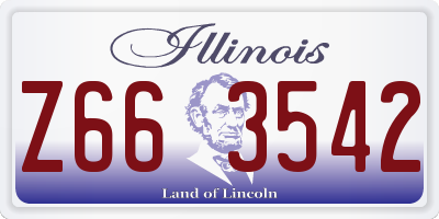 IL license plate Z663542