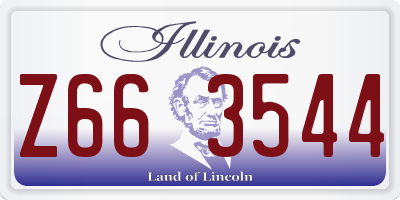 IL license plate Z663544