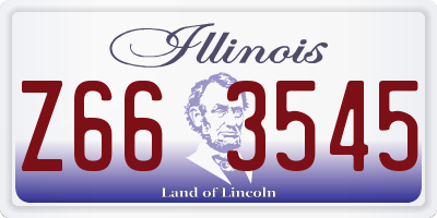 IL license plate Z663545