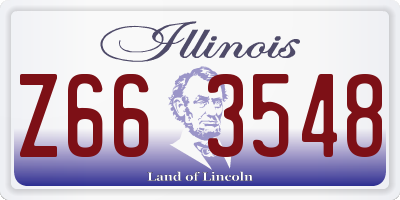 IL license plate Z663548