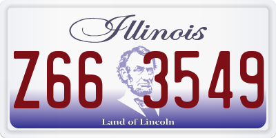 IL license plate Z663549