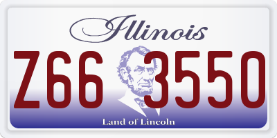 IL license plate Z663550
