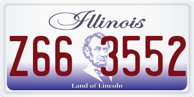 IL license plate Z663552