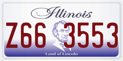 IL license plate Z663553
