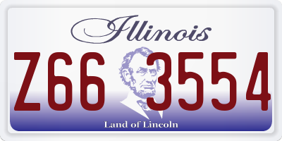 IL license plate Z663554