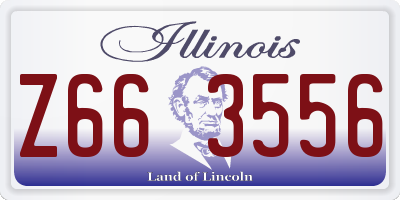 IL license plate Z663556