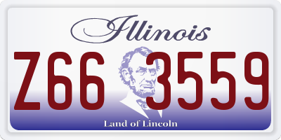 IL license plate Z663559