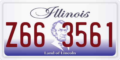 IL license plate Z663561