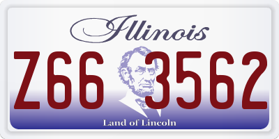 IL license plate Z663562