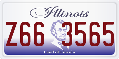 IL license plate Z663565