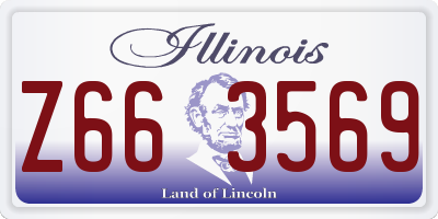 IL license plate Z663569