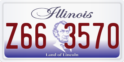 IL license plate Z663570