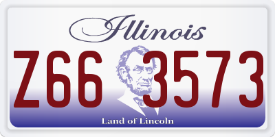 IL license plate Z663573