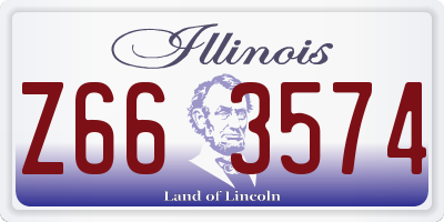 IL license plate Z663574