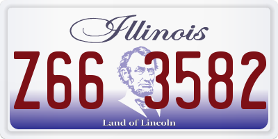 IL license plate Z663582