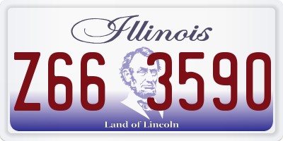 IL license plate Z663590