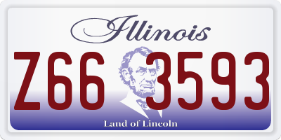 IL license plate Z663593