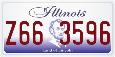 IL license plate Z663596