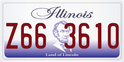 IL license plate Z663610