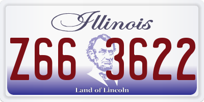 IL license plate Z663622