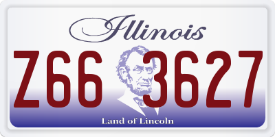 IL license plate Z663627