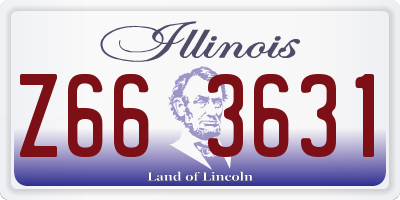 IL license plate Z663631