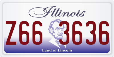 IL license plate Z663636