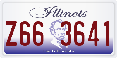 IL license plate Z663641