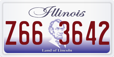 IL license plate Z663642