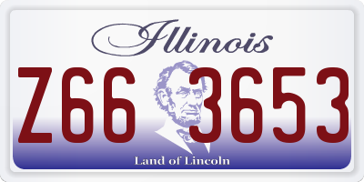 IL license plate Z663653
