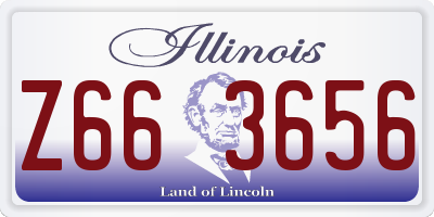 IL license plate Z663656