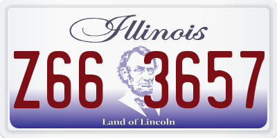IL license plate Z663657