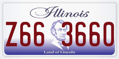 IL license plate Z663660
