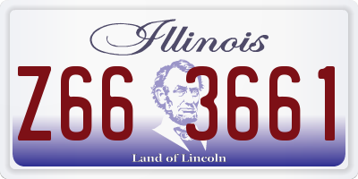 IL license plate Z663661