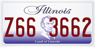 IL license plate Z663662