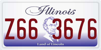IL license plate Z663676