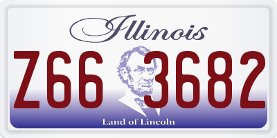 IL license plate Z663682