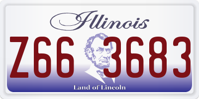 IL license plate Z663683