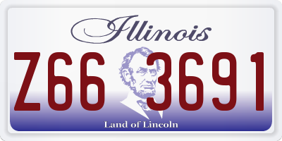 IL license plate Z663691