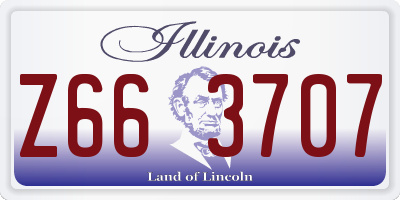 IL license plate Z663707