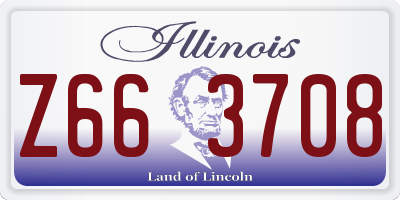IL license plate Z663708