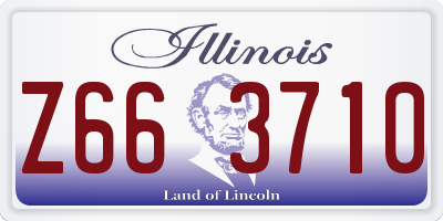 IL license plate Z663710