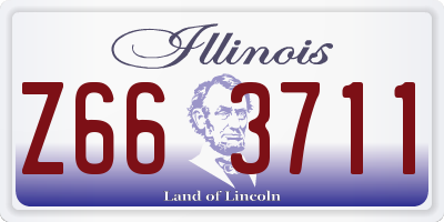 IL license plate Z663711