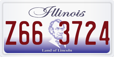 IL license plate Z663724