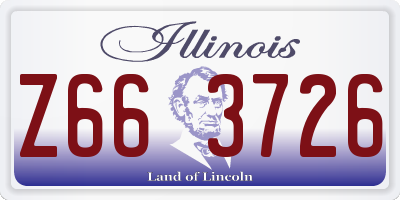 IL license plate Z663726